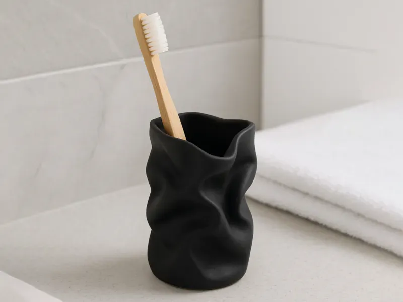 Asymmetrical Toothbrush Holder
