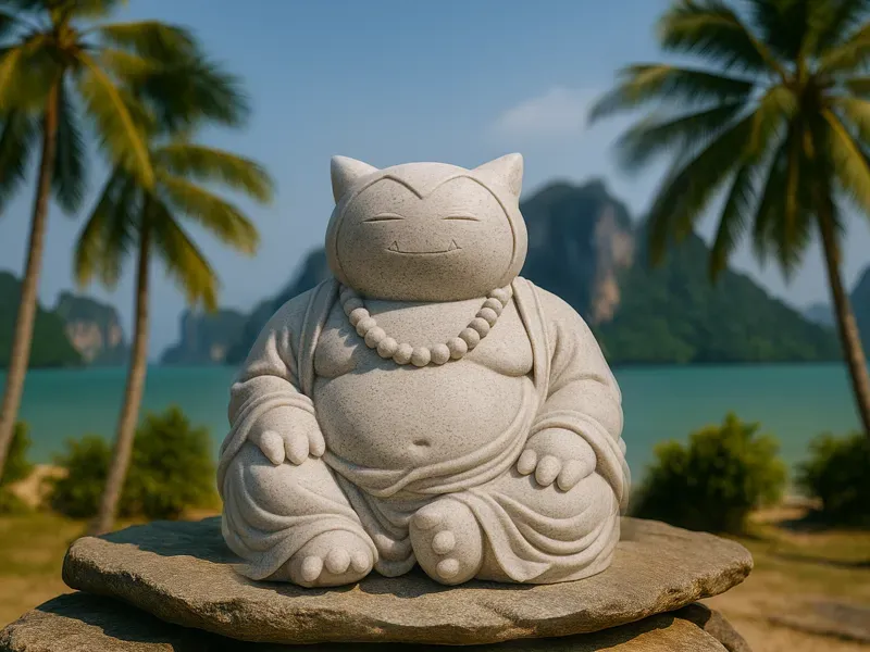Snorlax Buddha Statue
